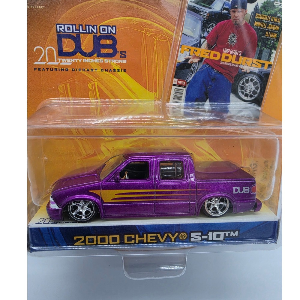 Jada Toys DUB City 2000 Chevy S-10 Purple 1:64 Diecast Fred Durst Limp Bizkit